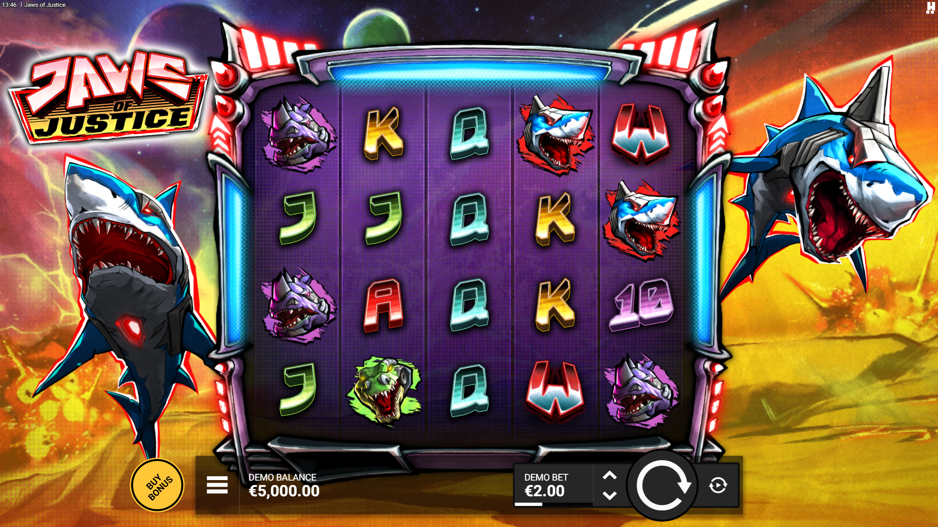 Jaws of Justice Base Game Play